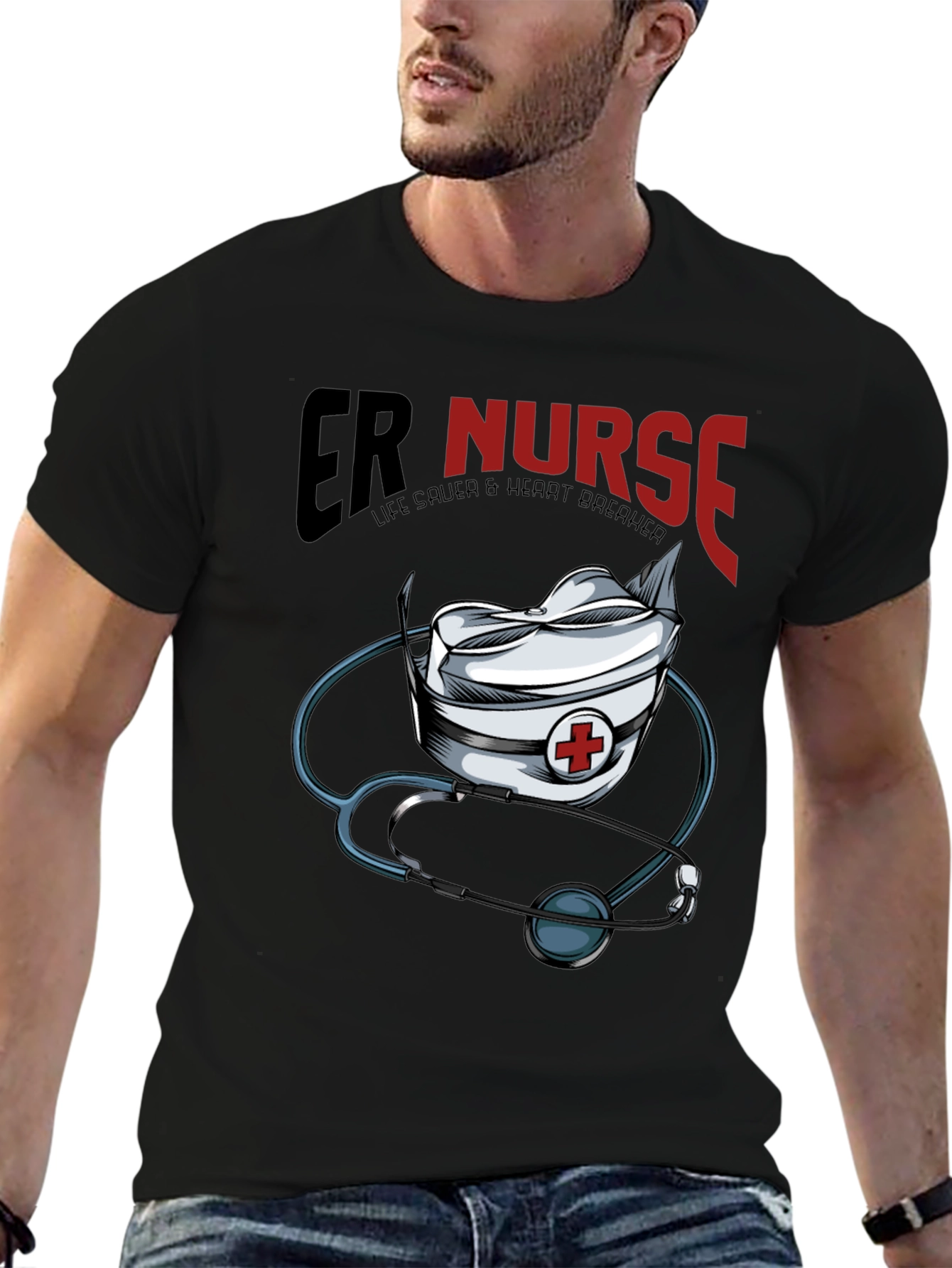 ER Nurse T-Shirt: Life Saver & Heart Breaker
