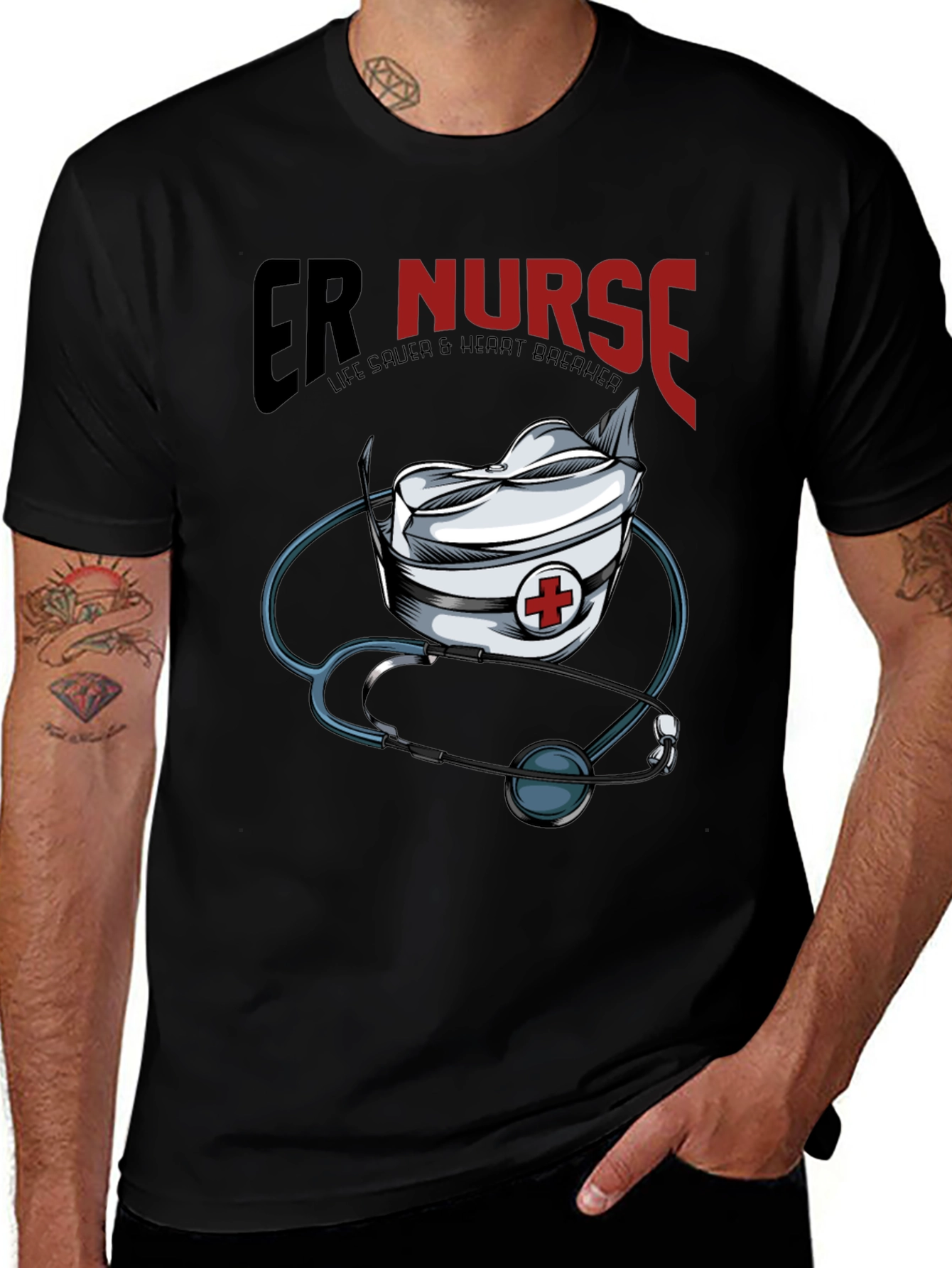ER Nurse T-Shirt: Life Saver & Heart Breaker