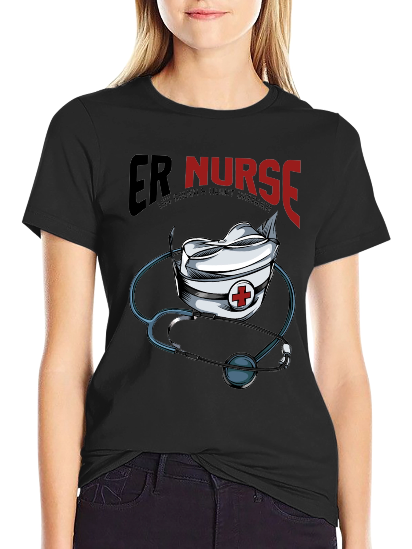 ER Nurse T-Shirt: Life Saver & Heart Breaker