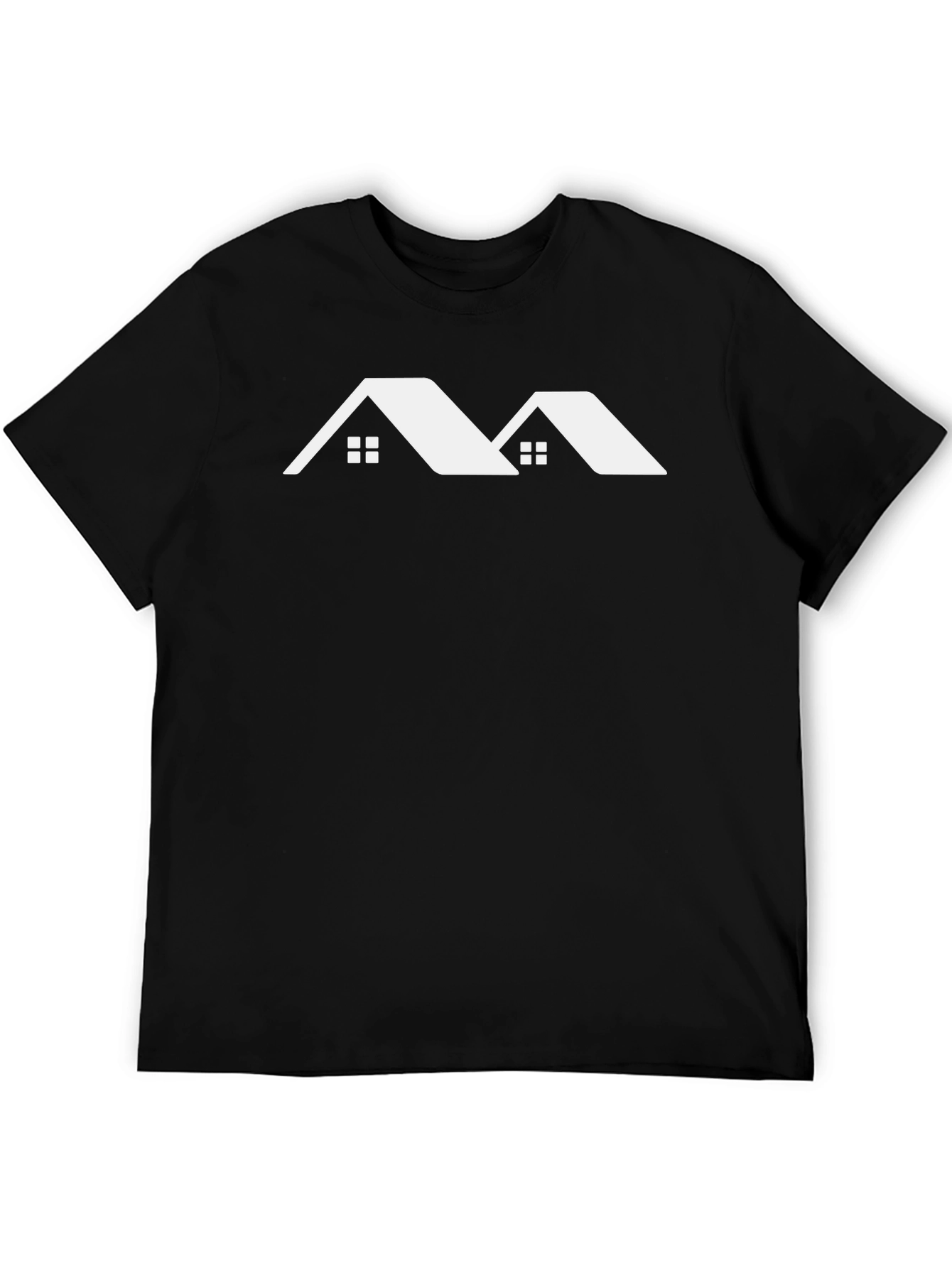 Modern Two House Tee - Black T-Shirt Home Design