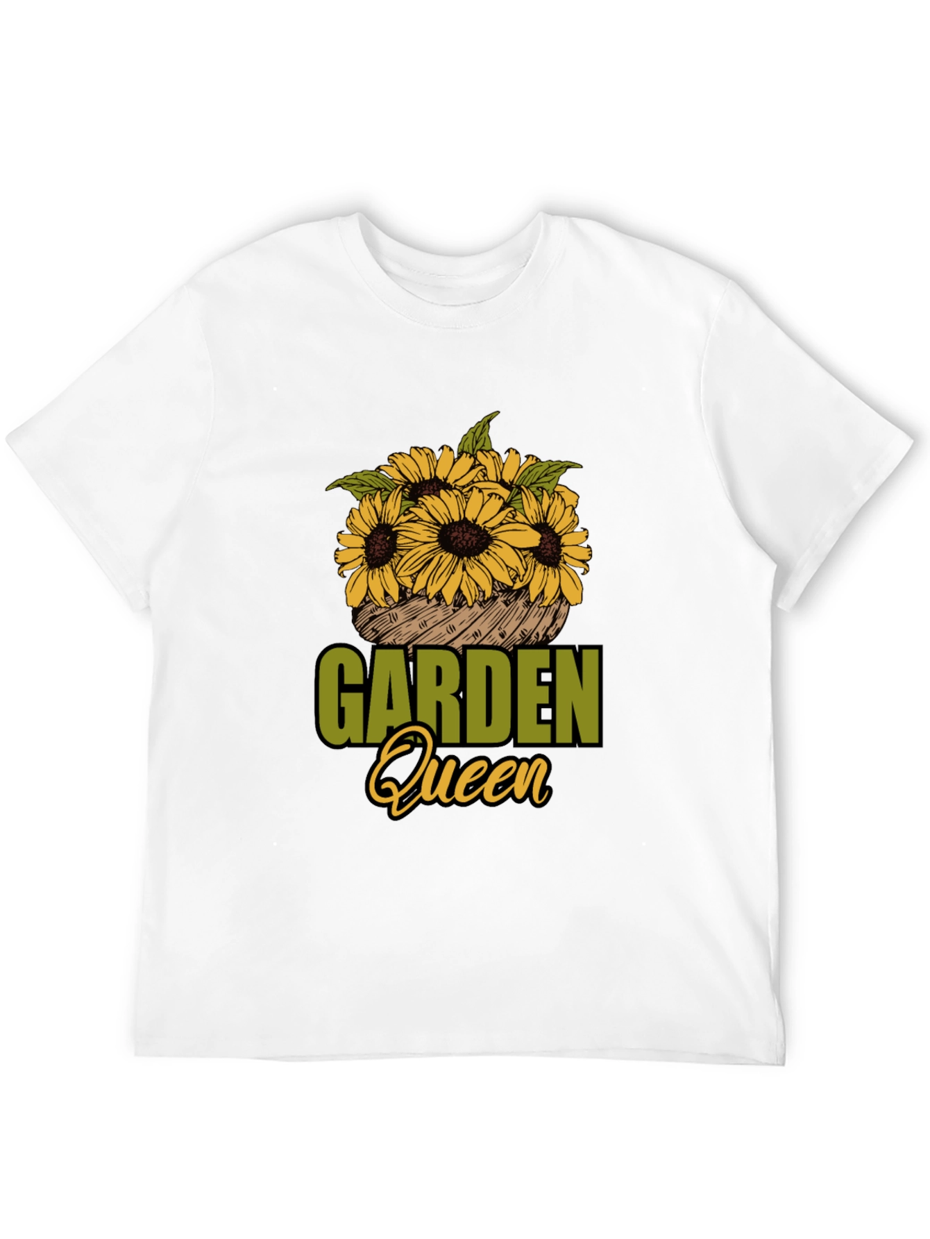 Garden Queen Sunflower Graphic T-Shirt