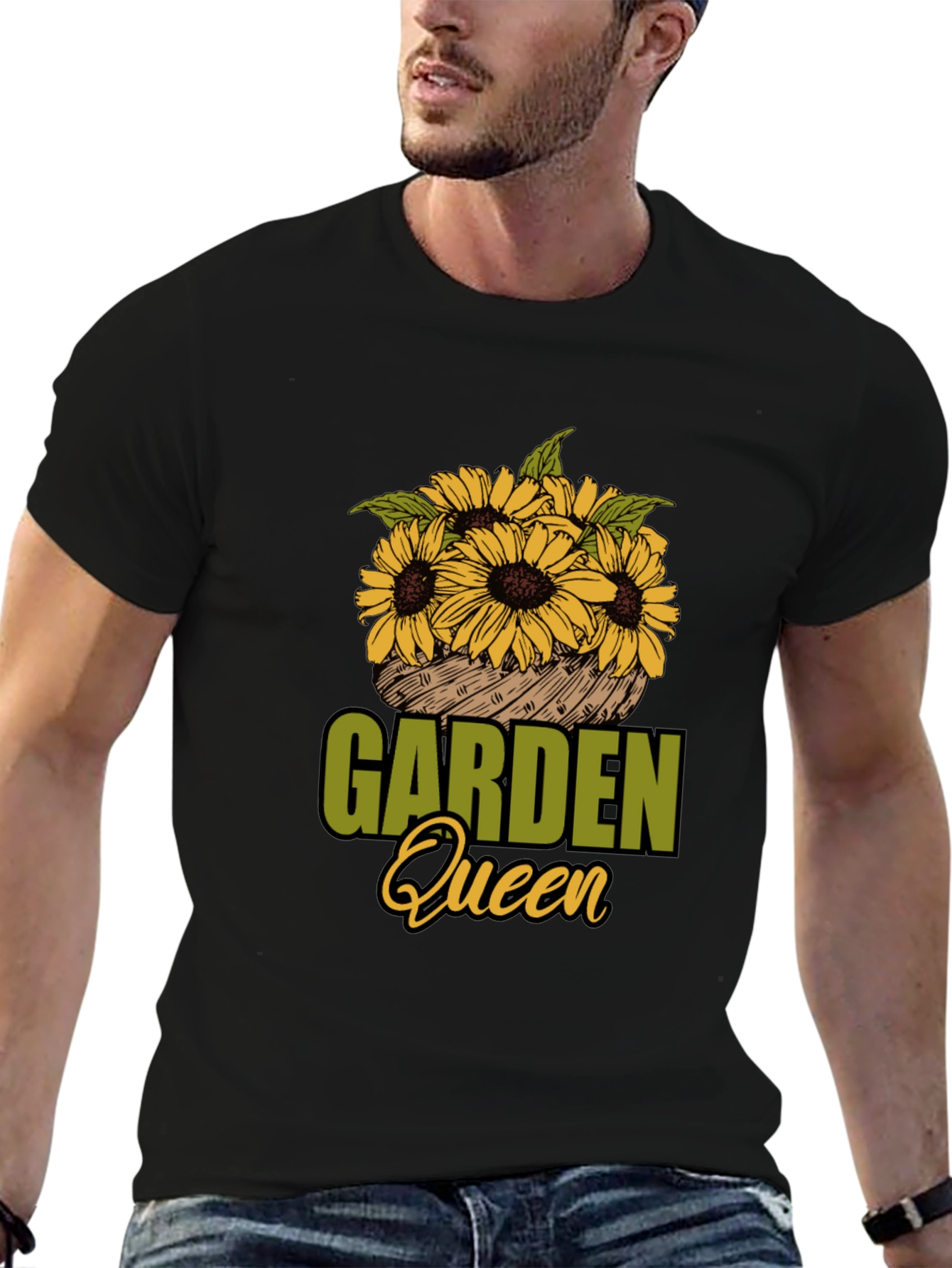 Garden Queen Sunflower Graphic T-Shirt