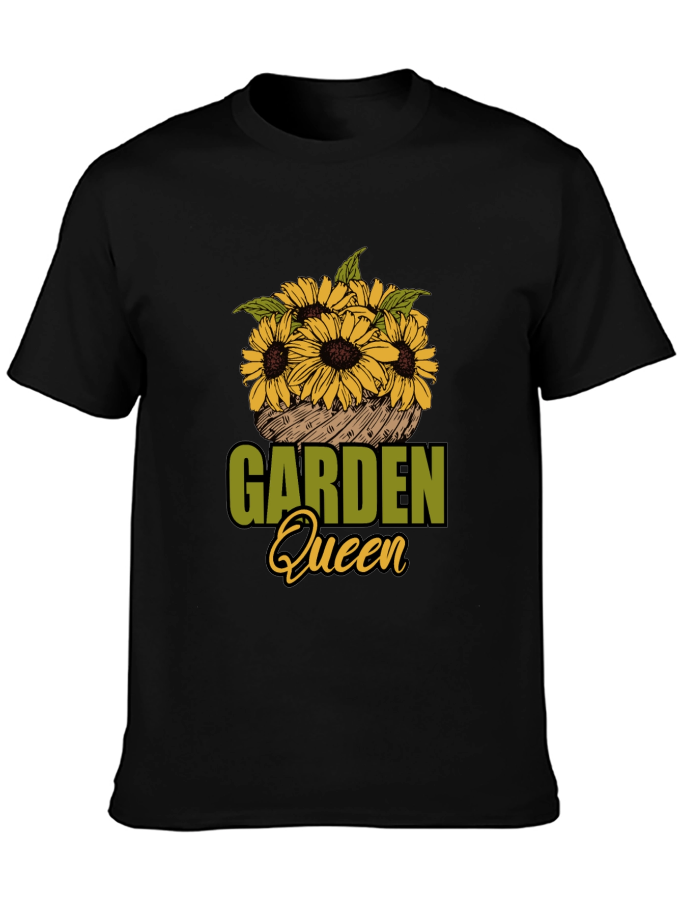 Garden Queen Sunflower Graphic T-Shirt