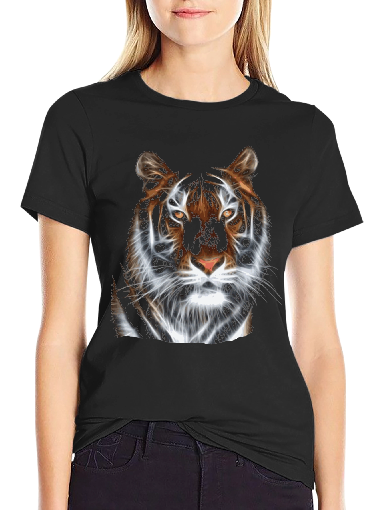 Tiger Graphic Print T-Shirt
