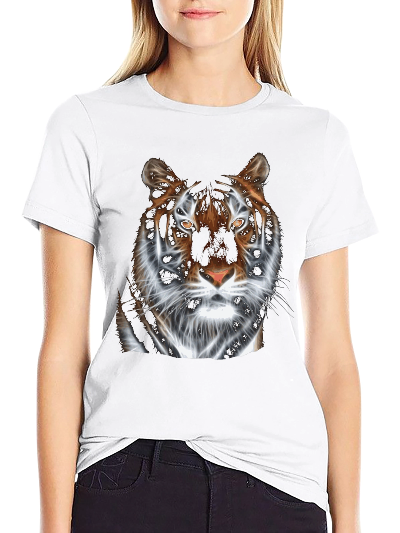 Tiger Graphic Print T-Shirt