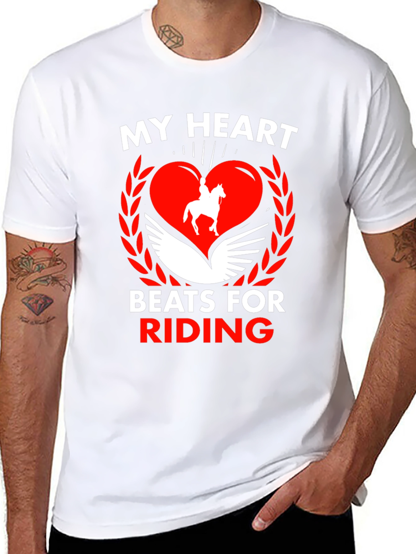 Equestrian Heartbeat Graphic Tee