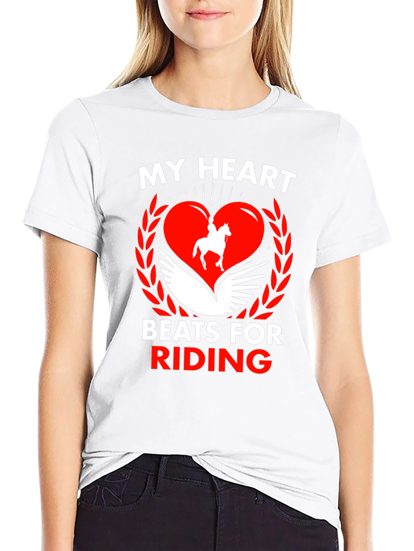 Equestrian Heartbeat Graphic Tee