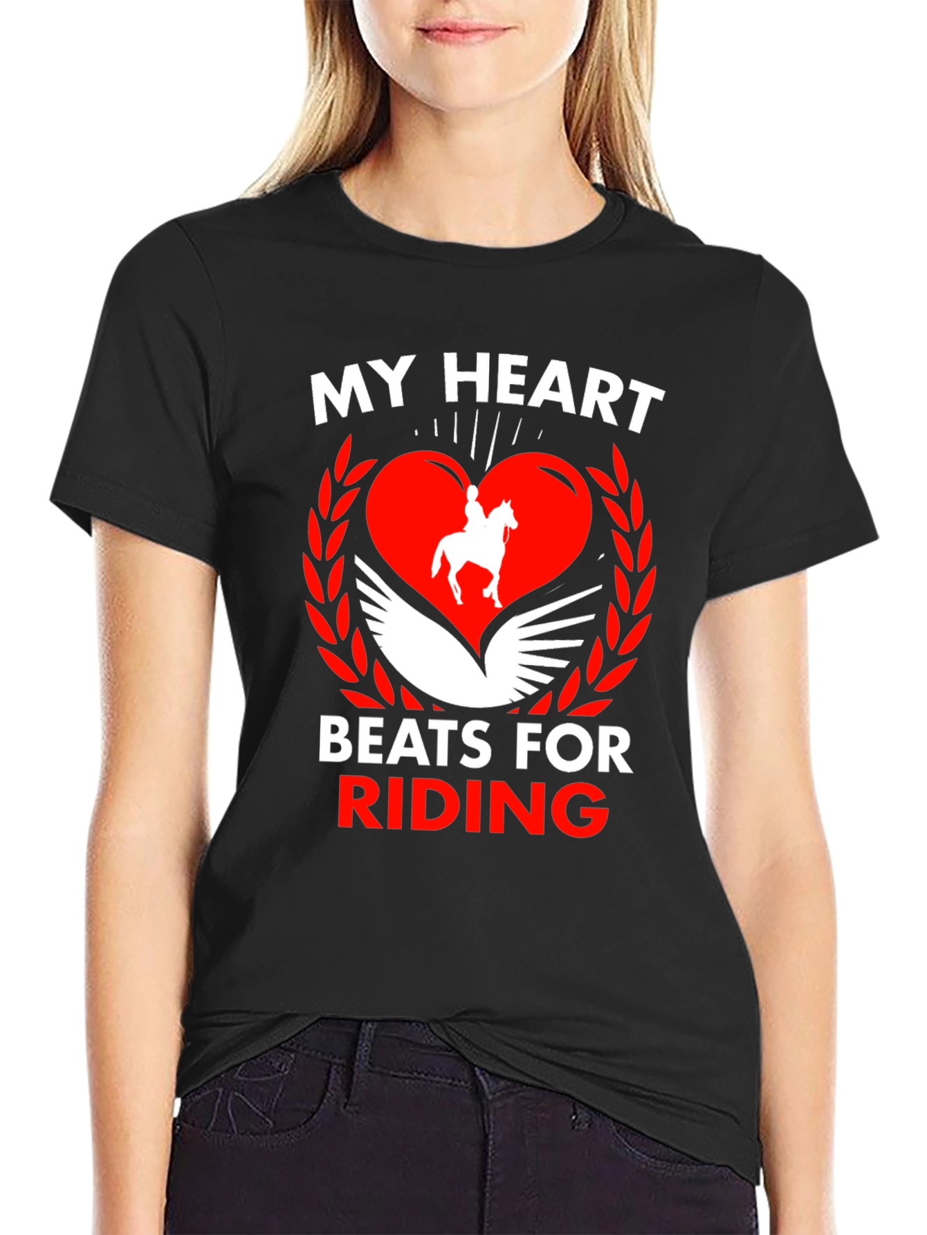 Equestrian Heartbeat Graphic Tee