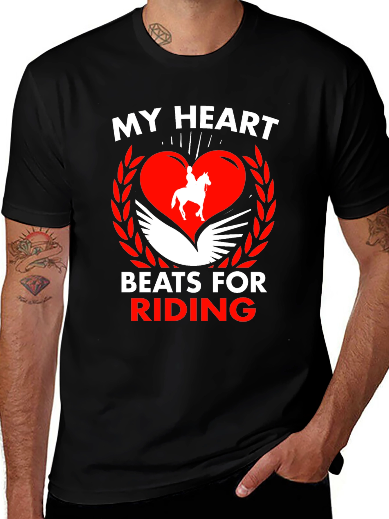 Equestrian Heartbeat Graphic Tee
