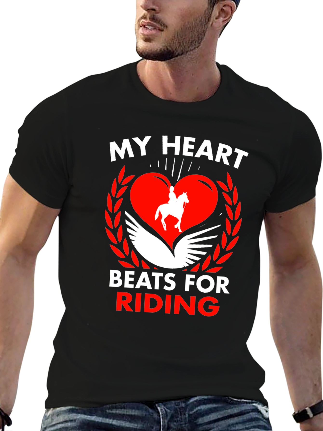 Equestrian Heartbeat Graphic Tee