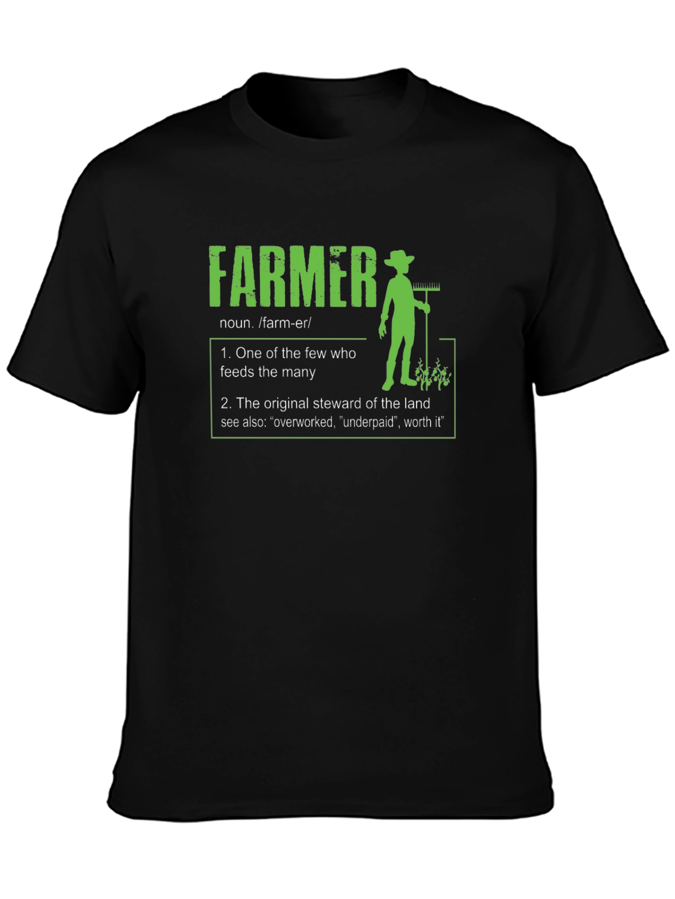 Farmer Definition T-Shirt - Agricultural Gift