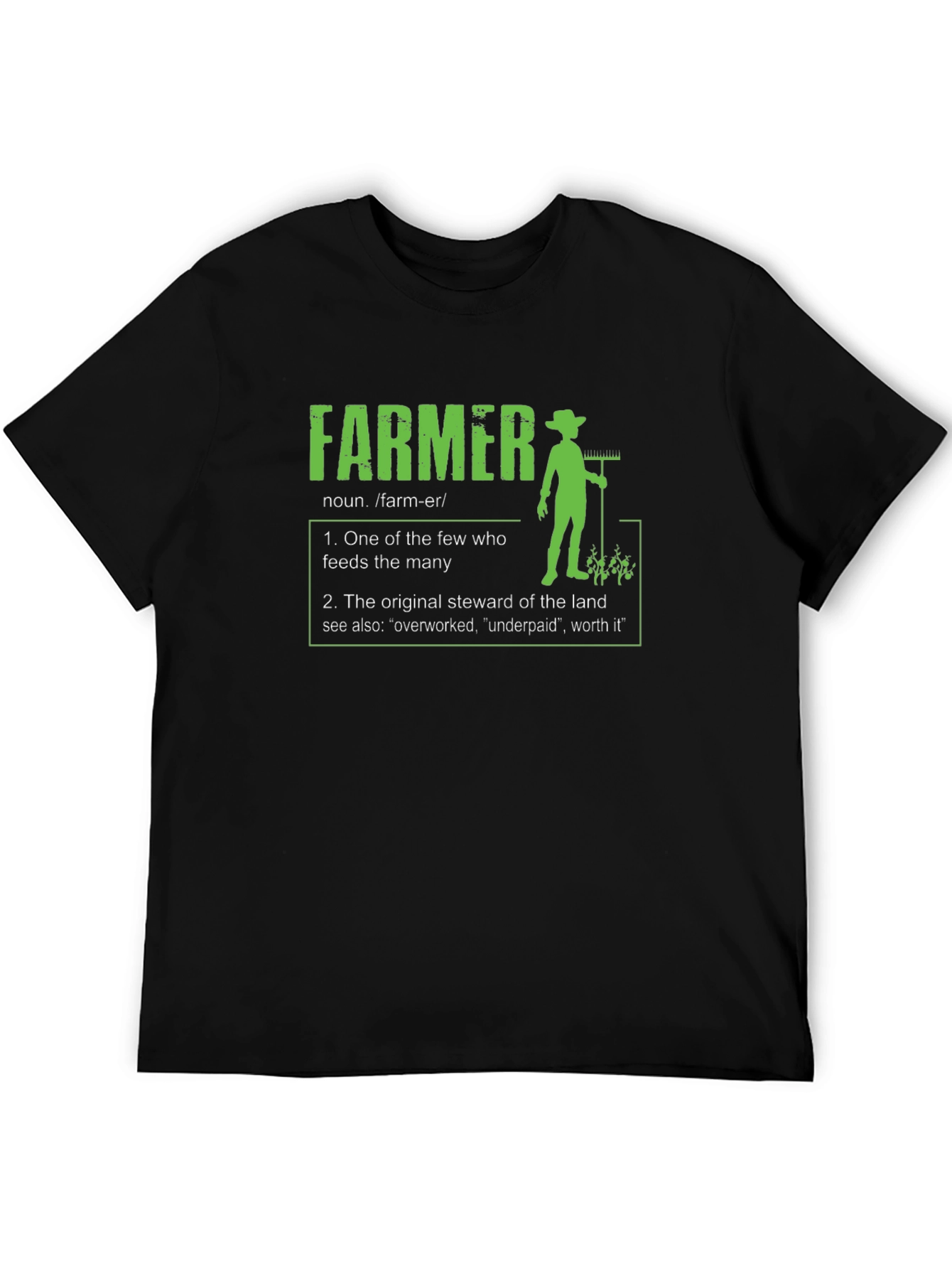 Farmer Definition T-Shirt - Agricultural Gift