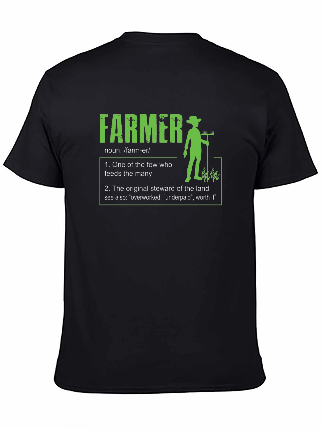Farmer Definition T-Shirt - Agricultural Gift