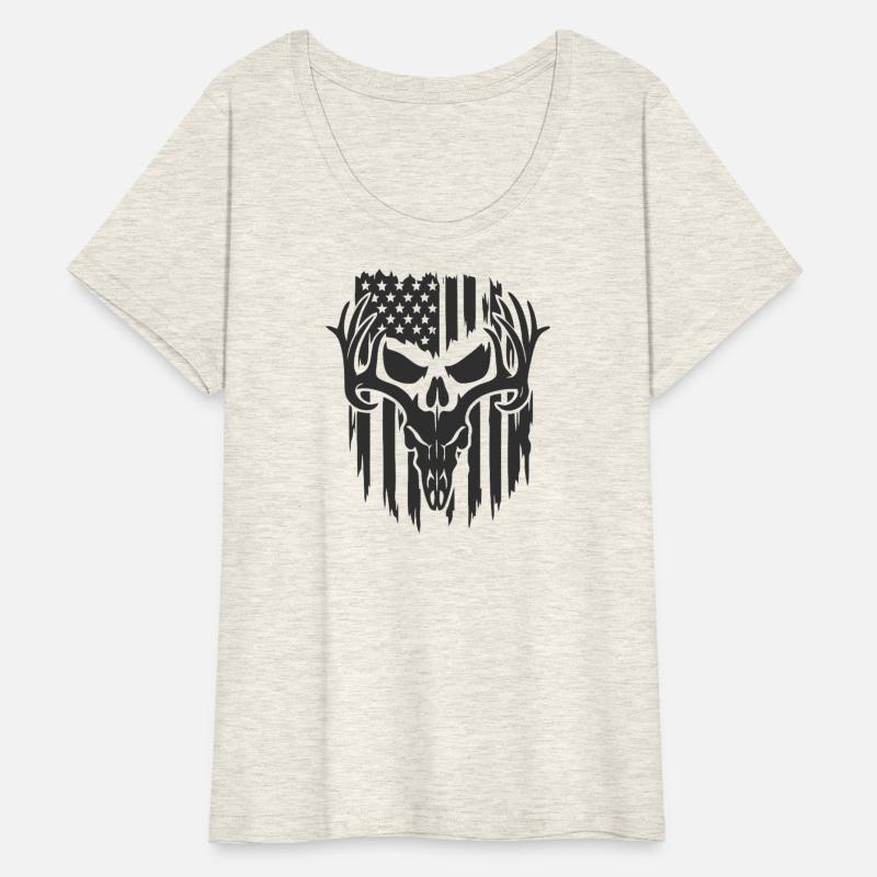 Skull American Flag Design