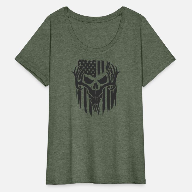 Skull American Flag Design