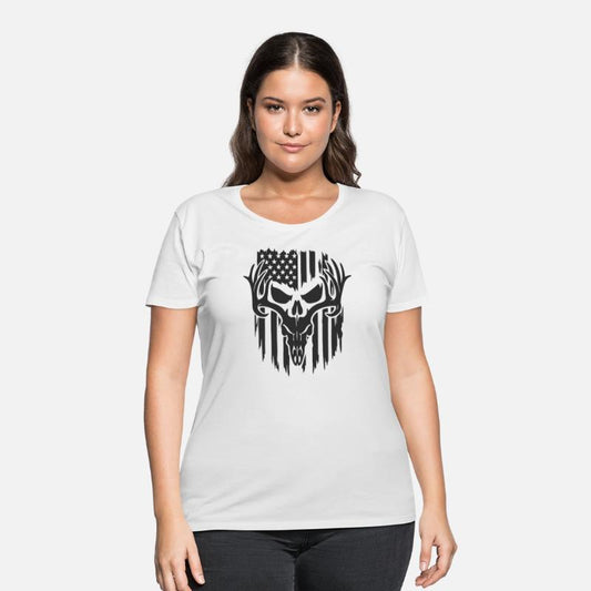 Skull American Flag Design