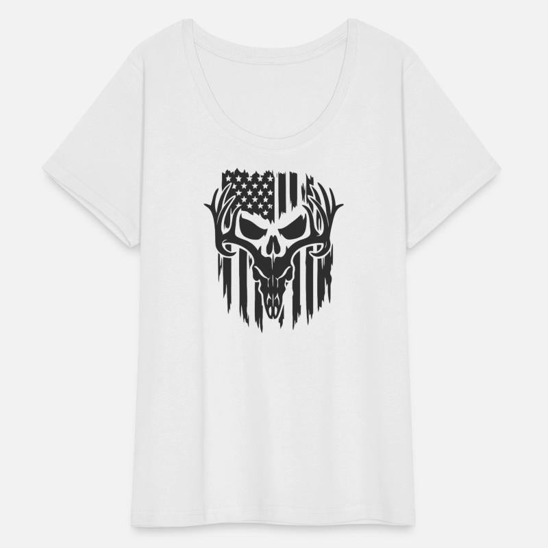 Skull American Flag Design