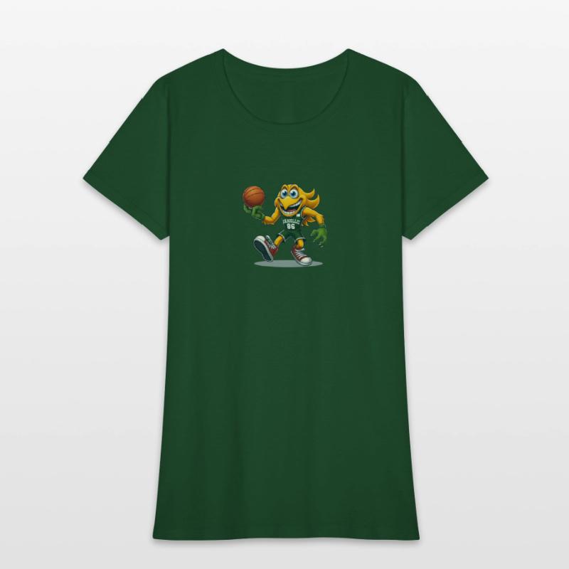 Slam Dunk Flame - Trendy Basketball Tee