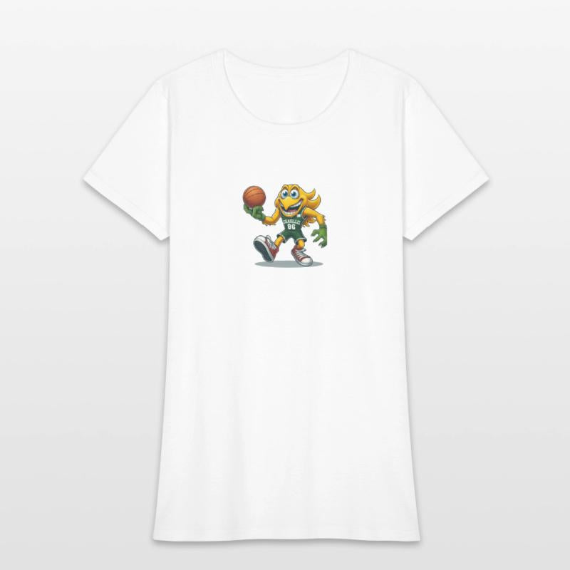 Slam Dunk Flame - Trendy Basketball Tee