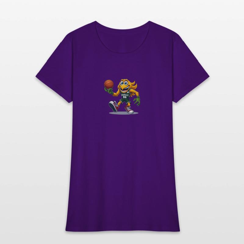 Slam Dunk Flame - Trendy Basketball Tee