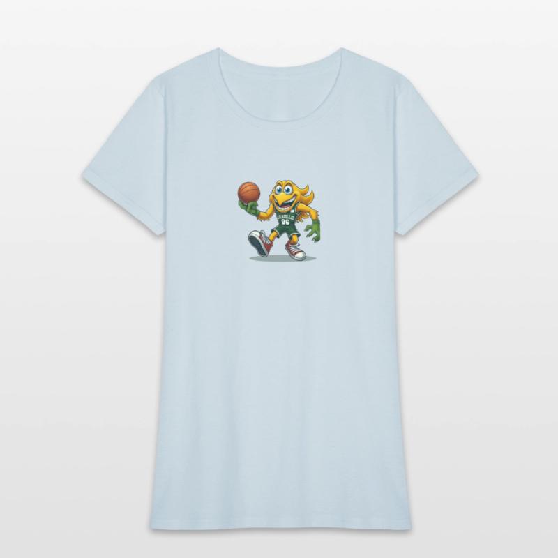 Slam Dunk Flame - Trendy Basketball Tee