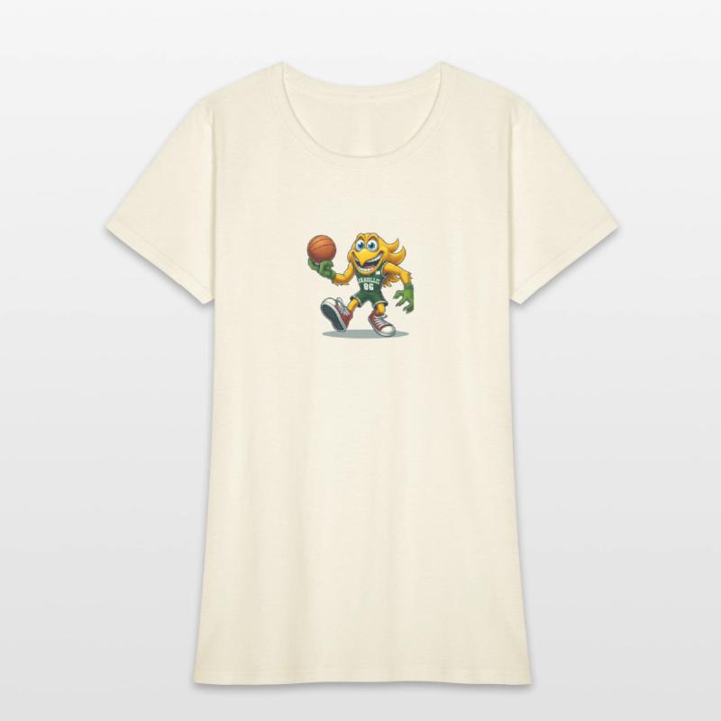 Slam Dunk Flame - Trendy Basketball Tee