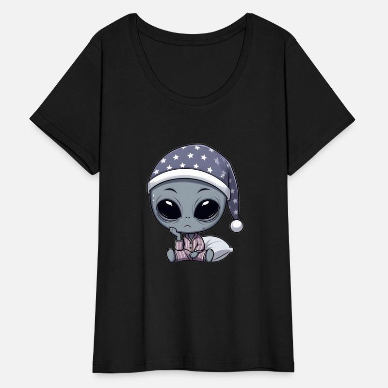 Sleepy Alien in Pajamas