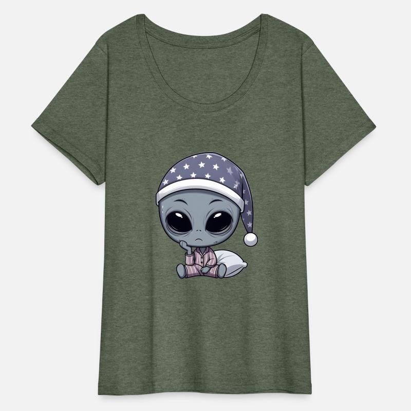 Sleepy Alien in Pajamas