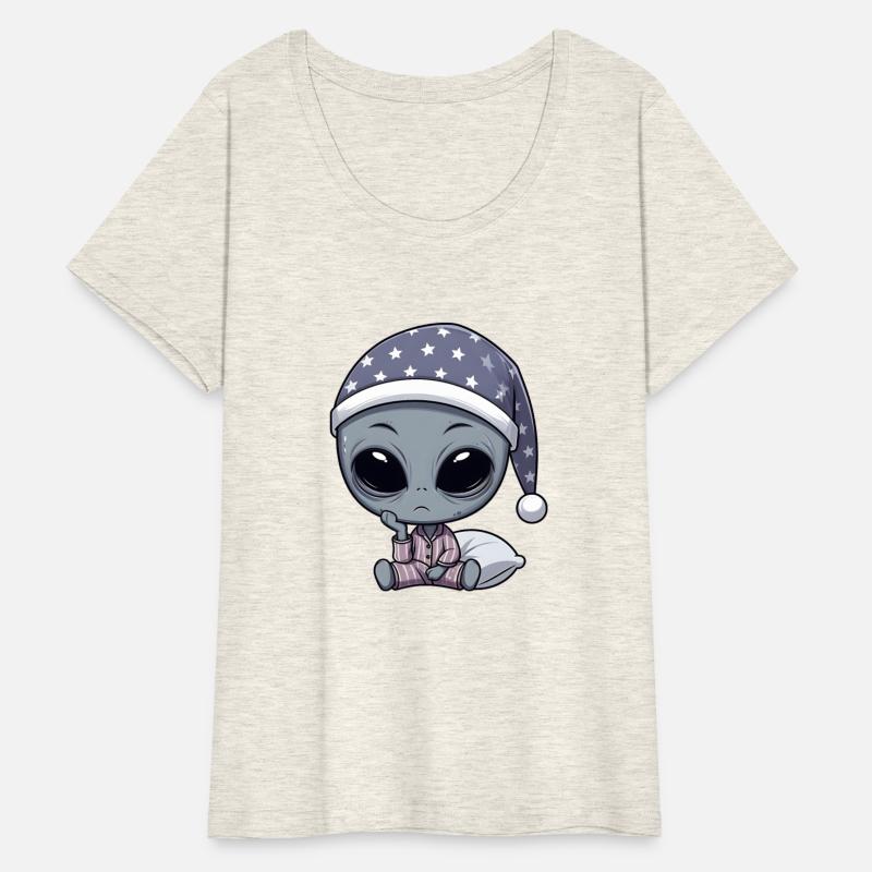 Sleepy Alien in Pajamas