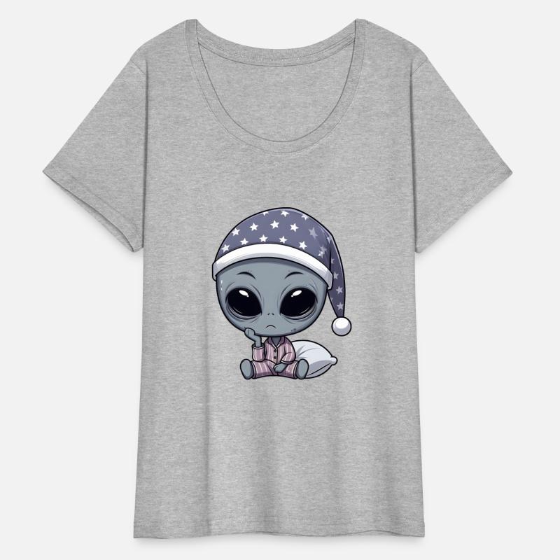 Sleepy Alien in Pajamas