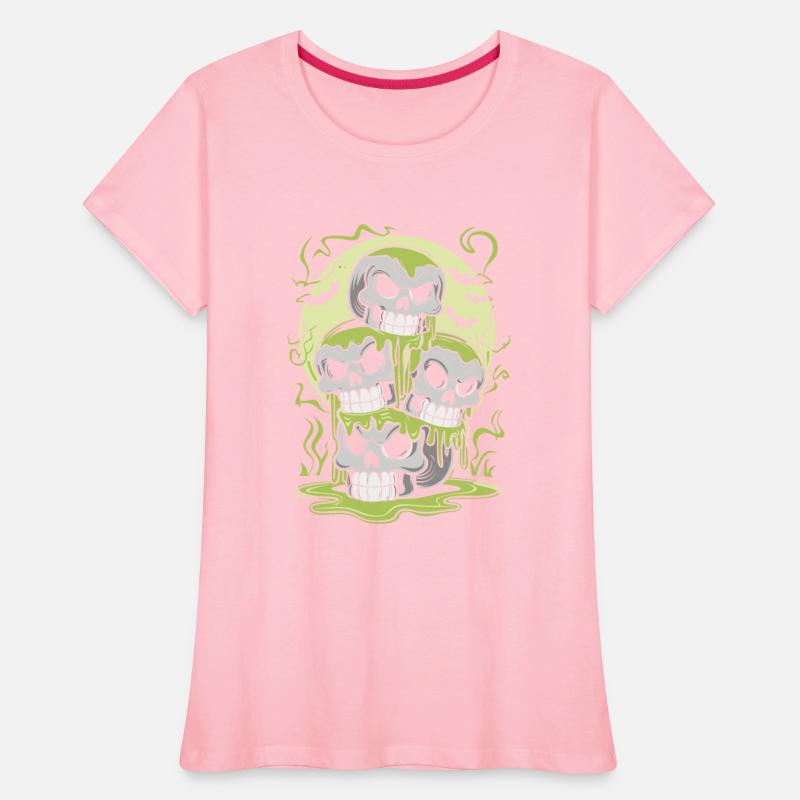 Slime Skulls Stack Four Skulls Bats Moon