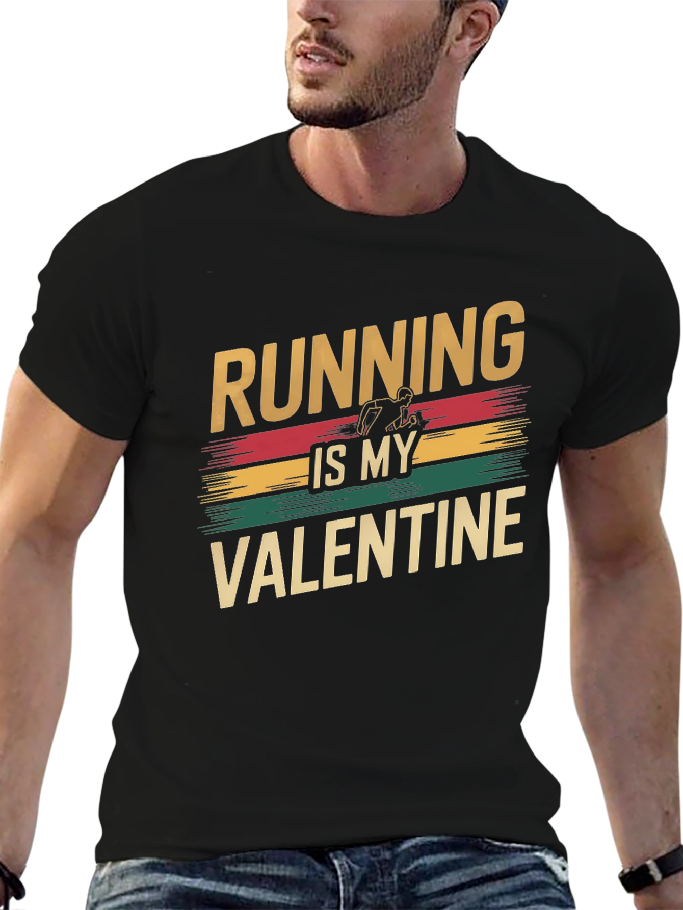 Running Is My Valentine Graphic T-Shirt