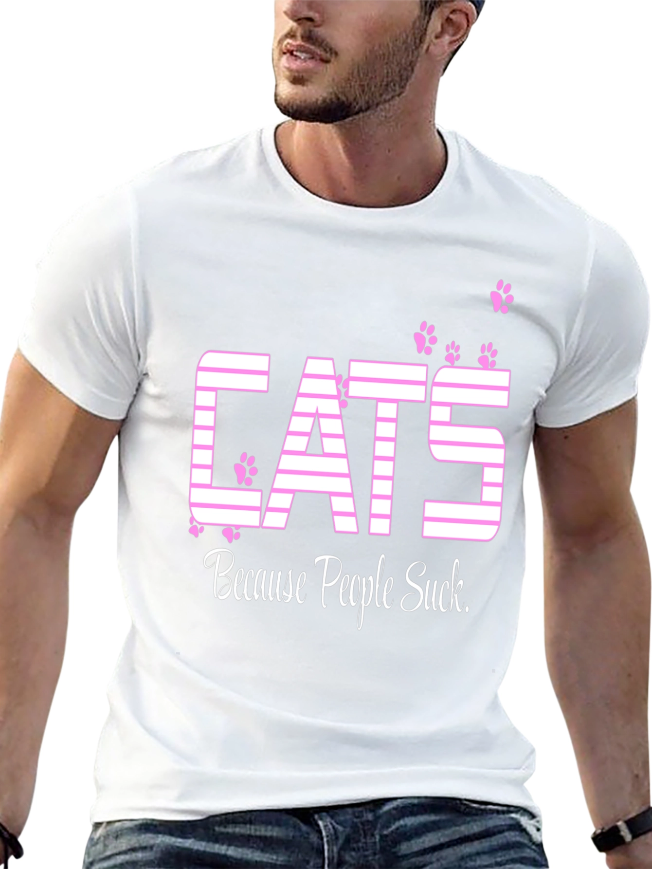 Cats Because People Suck T-Shirt