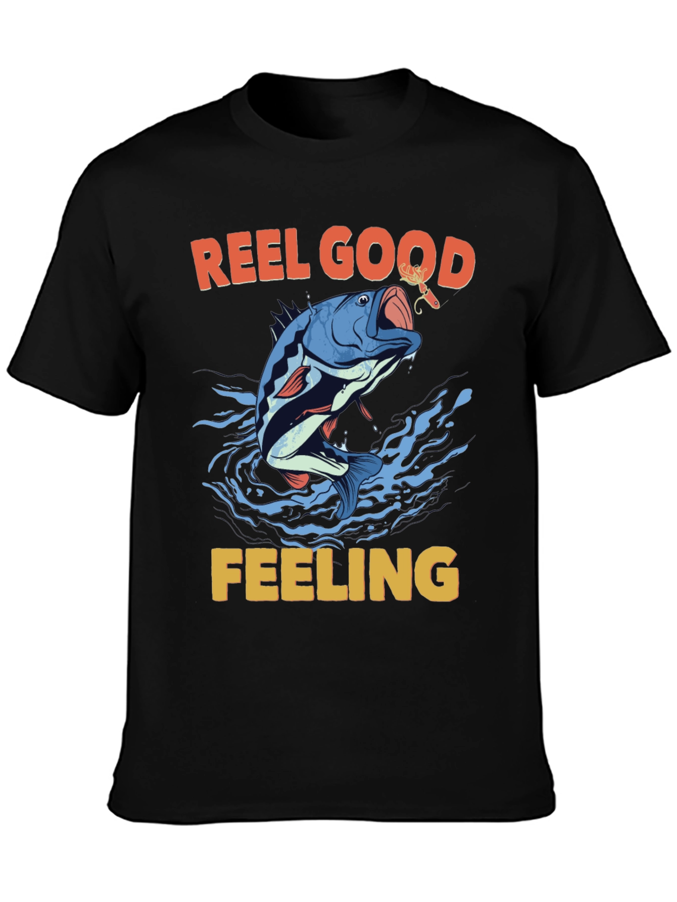 Reel Good Feeling T-Shirt Fishing Graphic Tee