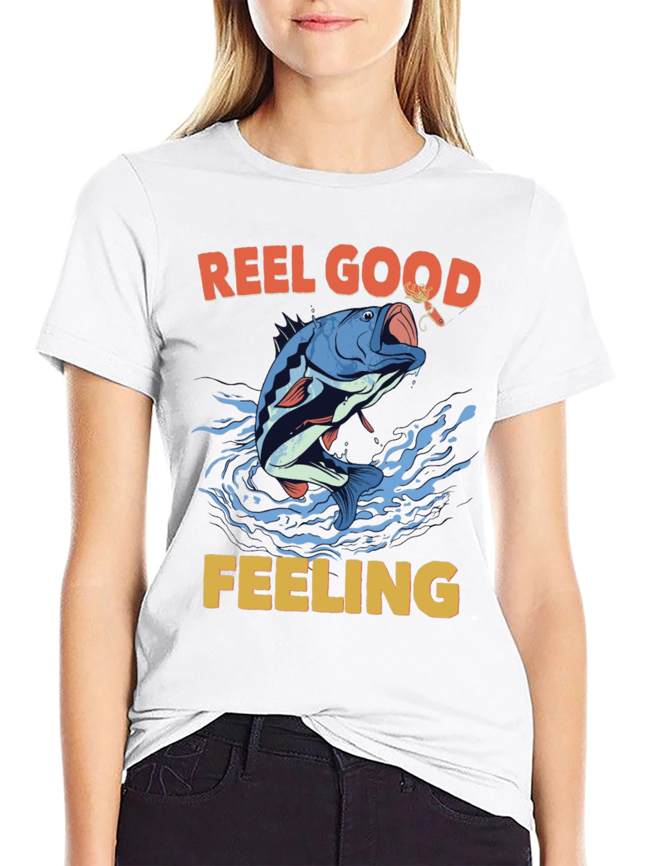 Reel Good Feeling T-Shirt Fishing Graphic Tee