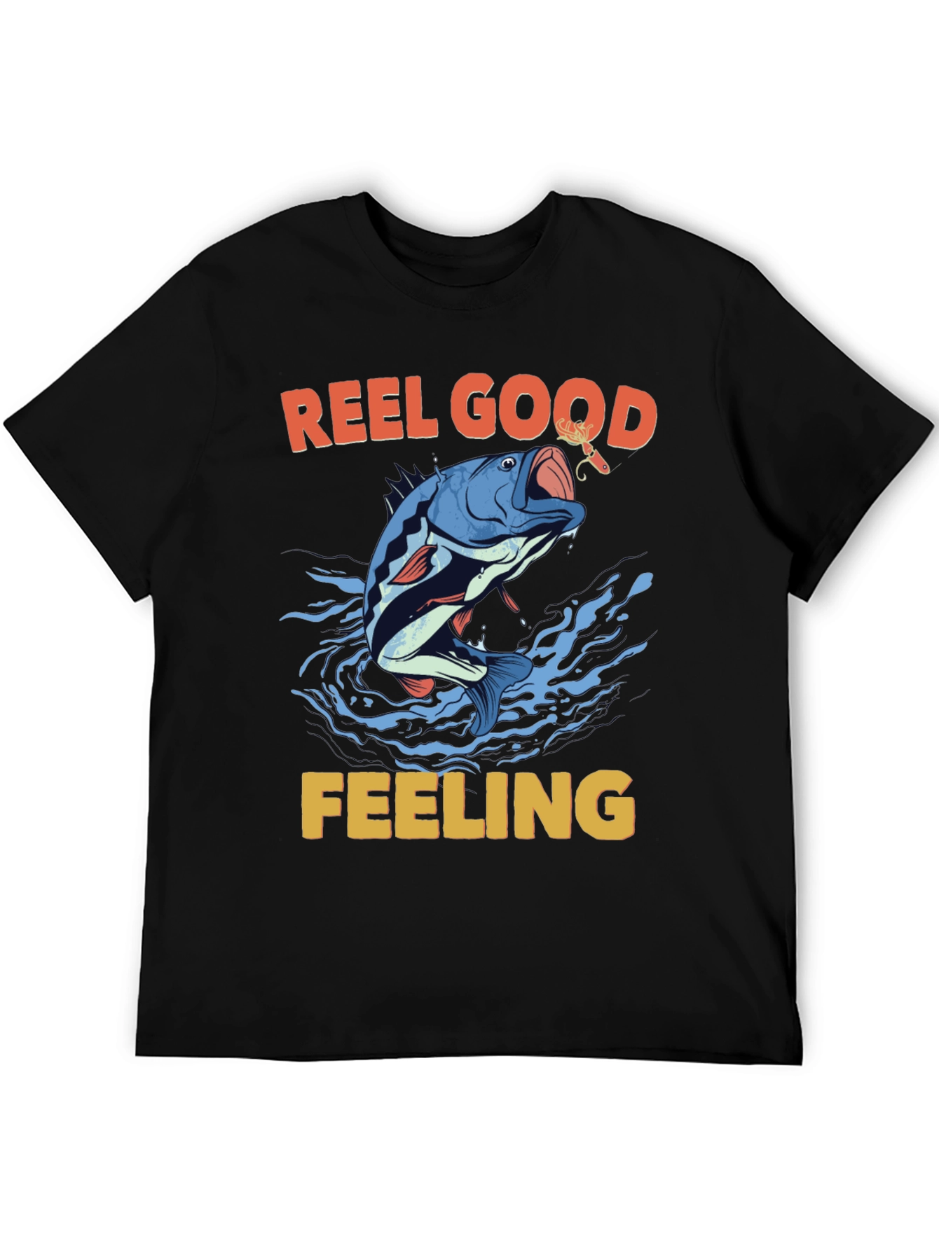 Reel Good Feeling T-Shirt Fishing Graphic Tee