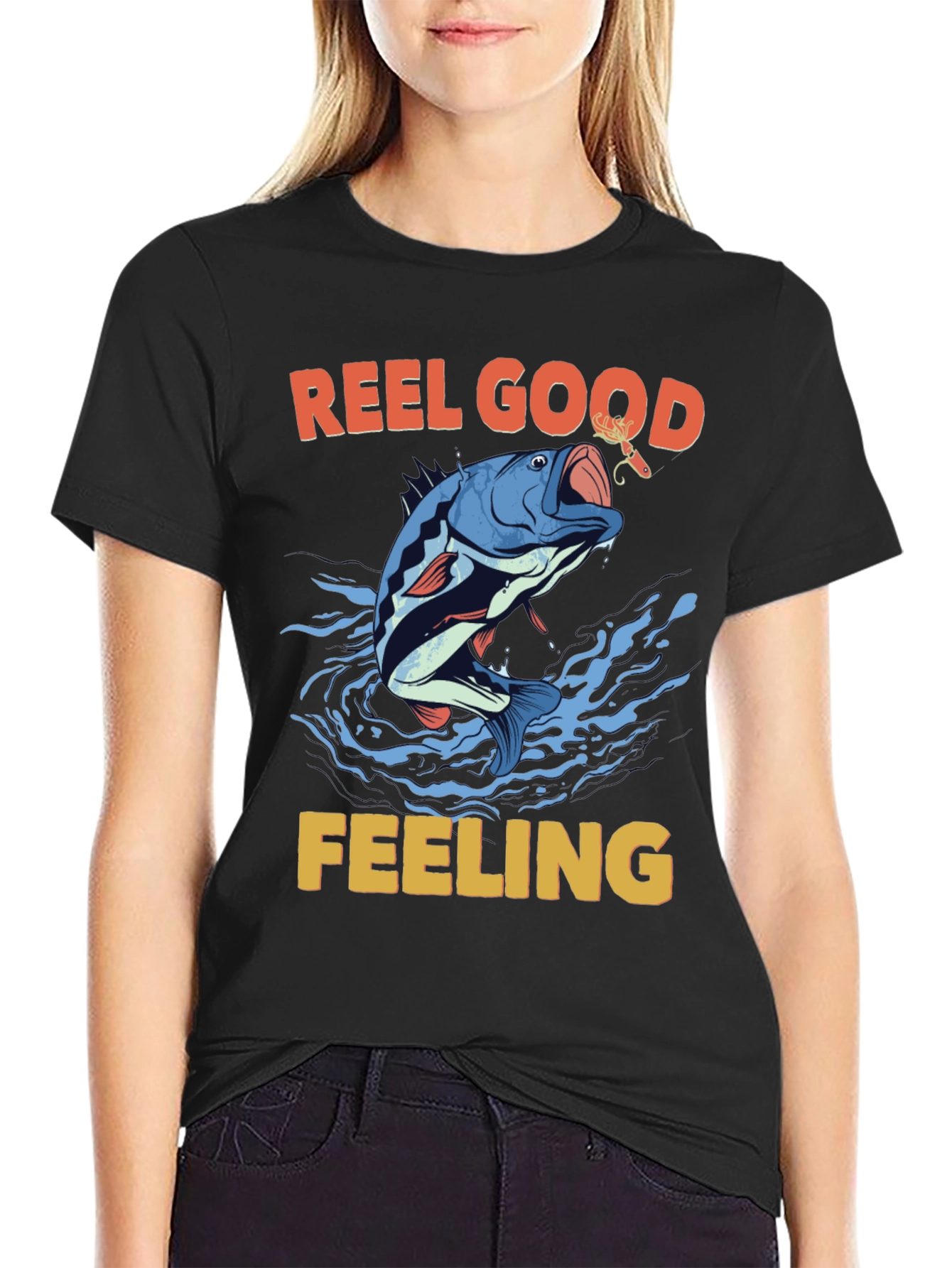 Reel Good Feeling T-Shirt Fishing Graphic Tee