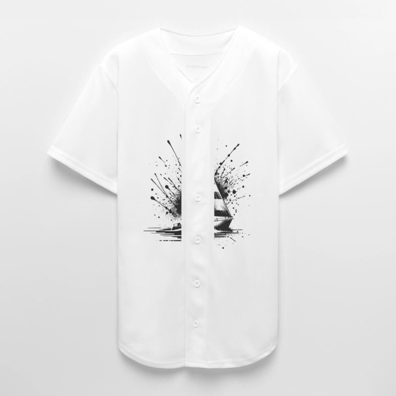 Small Sailing Boat With Wave Splash Optics