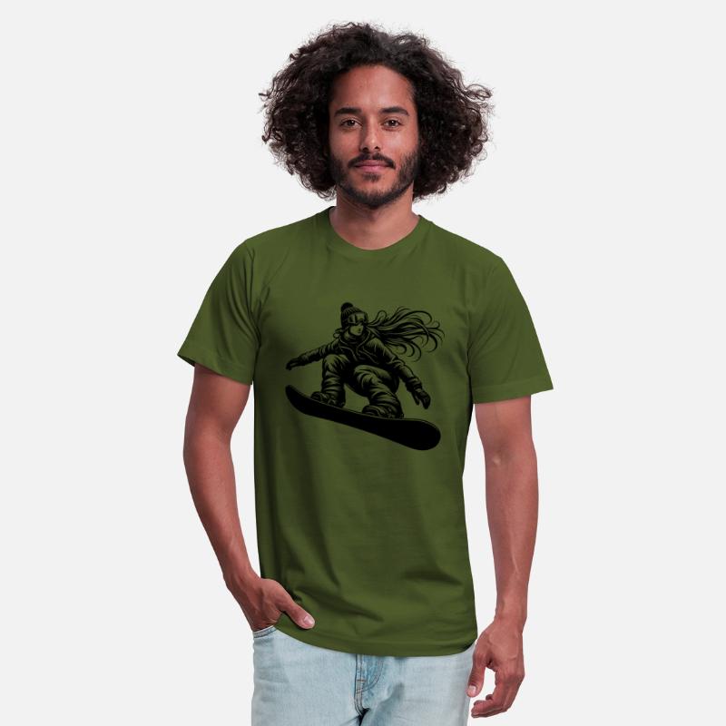 Snowboarderin Cooles Snowboard Design