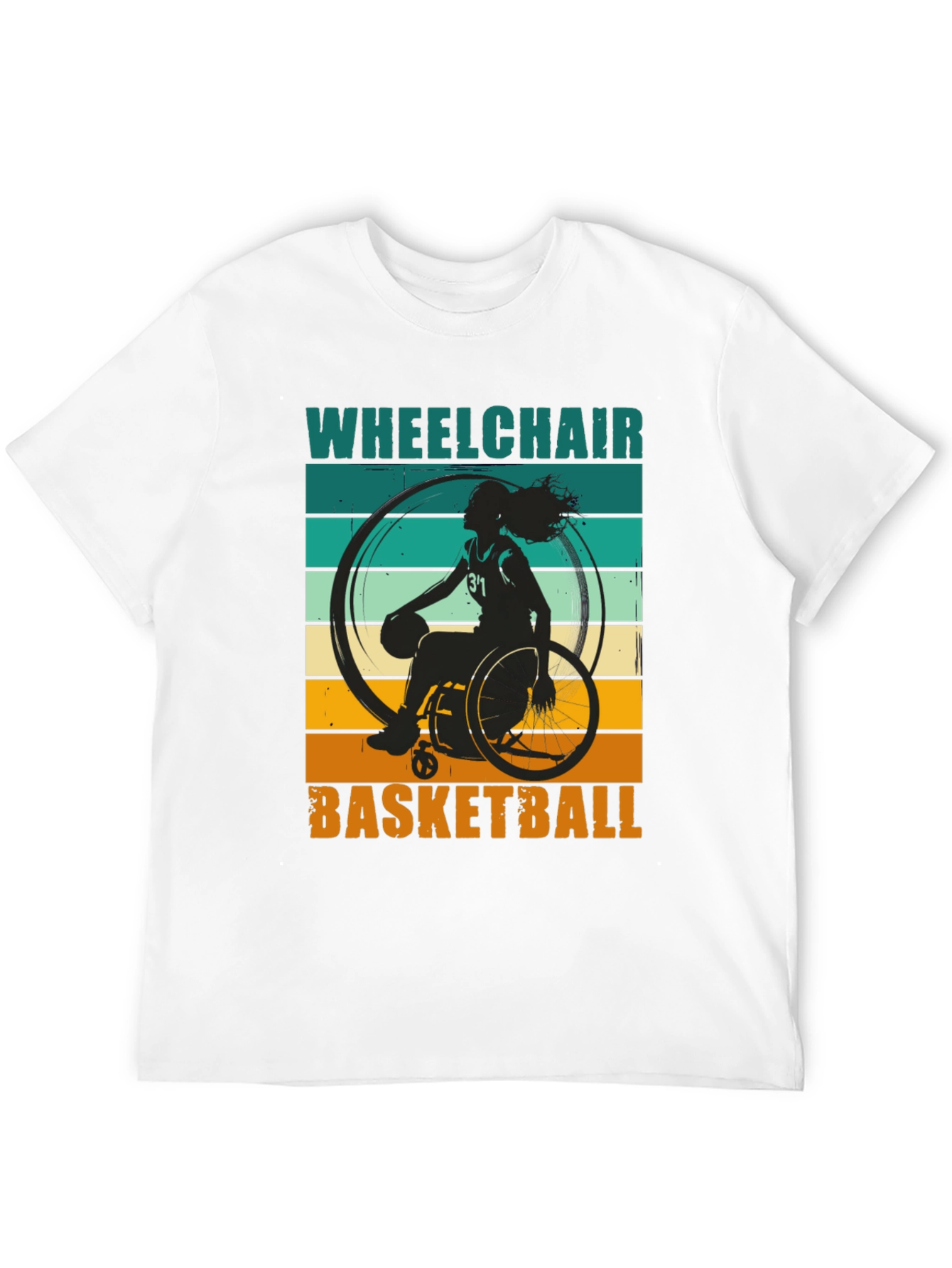 Wheelchair Basketball Graphic T-Shirt