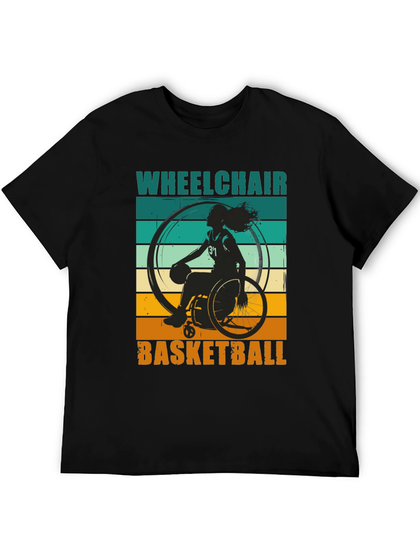 Wheelchair Basketball Graphic T-Shirt