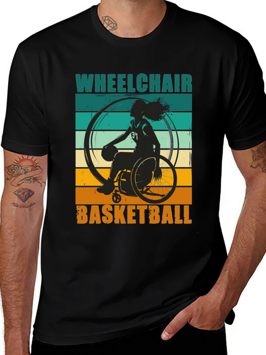 Wheelchair Basketball Graphic T-Shirt