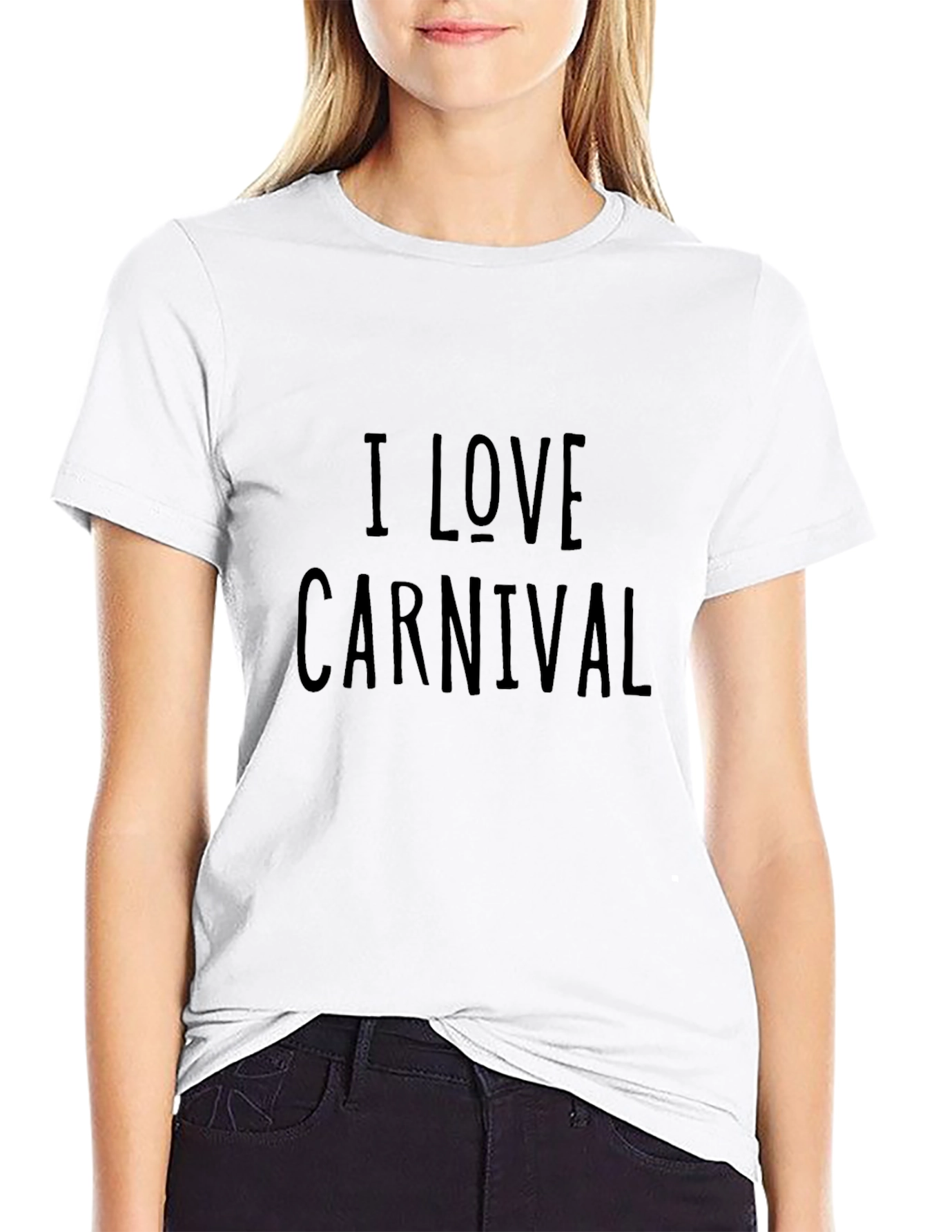 I Love Carnival Black T-Shirt
