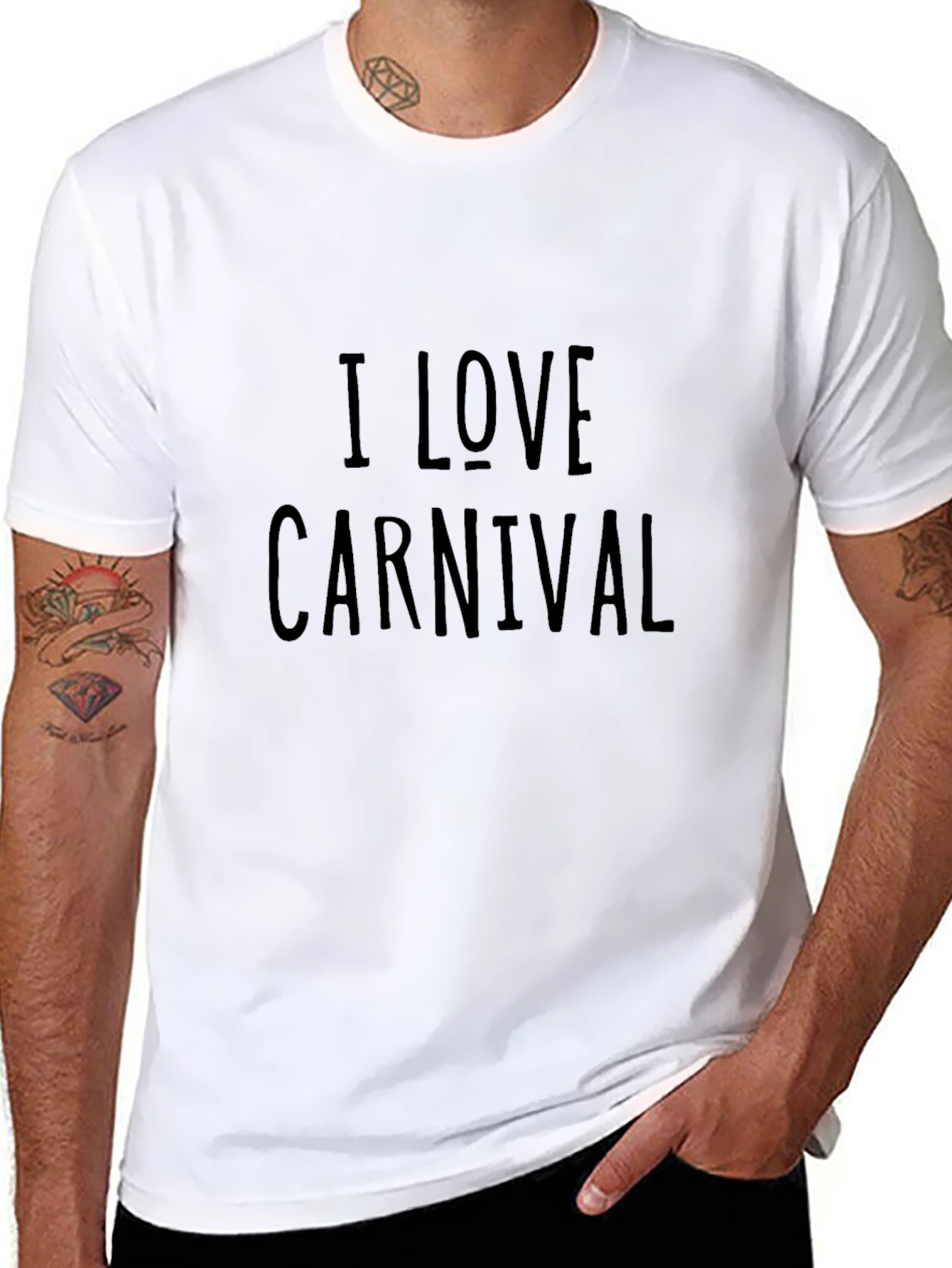 I Love Carnival Black T-Shirt