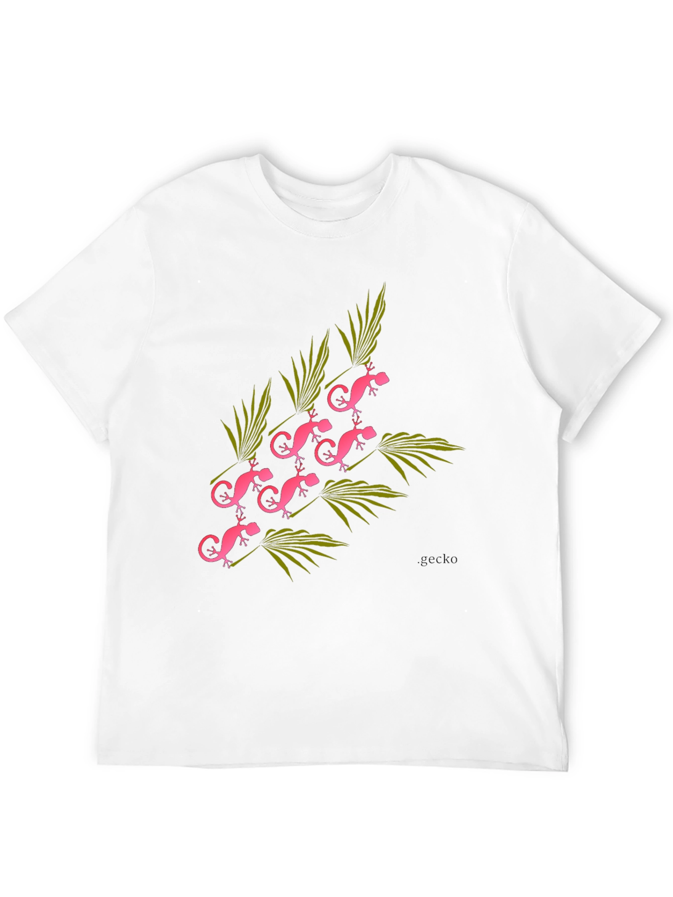 Pink Gecko Graphic Tee - Modern Style