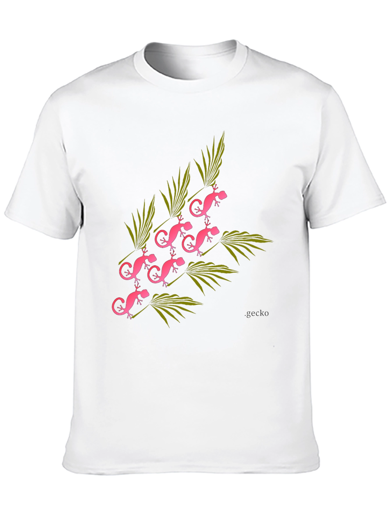 Pink Gecko Graphic Tee - Modern Style