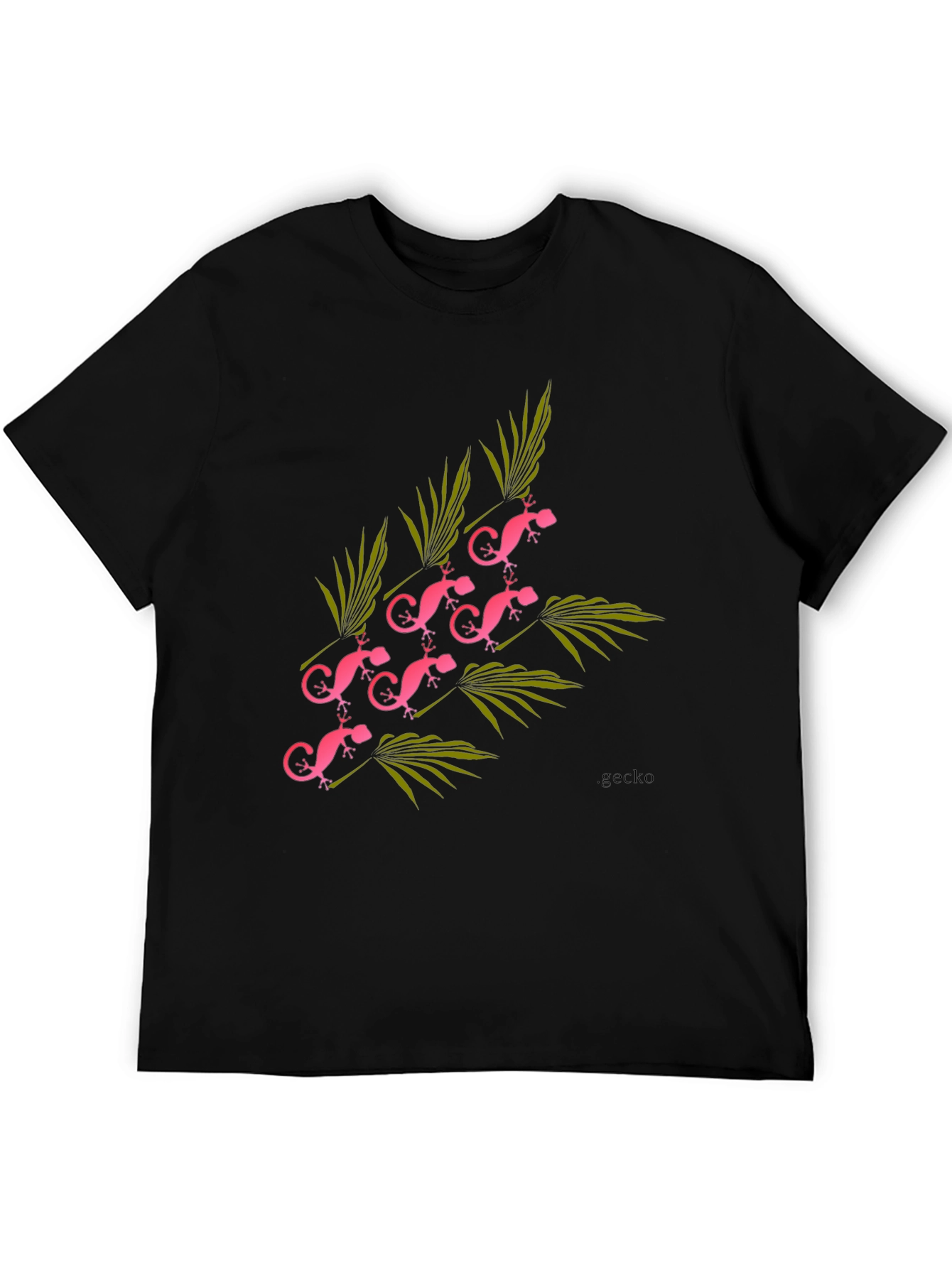 Pink Gecko Graphic Tee - Modern Style
