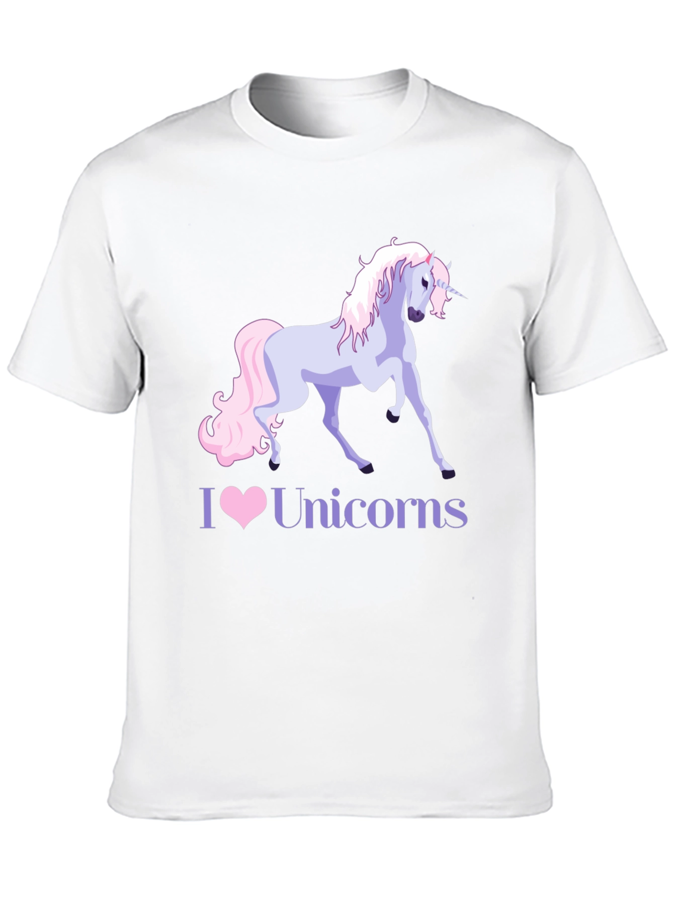 I Heart Unicorns Black T-Shirt