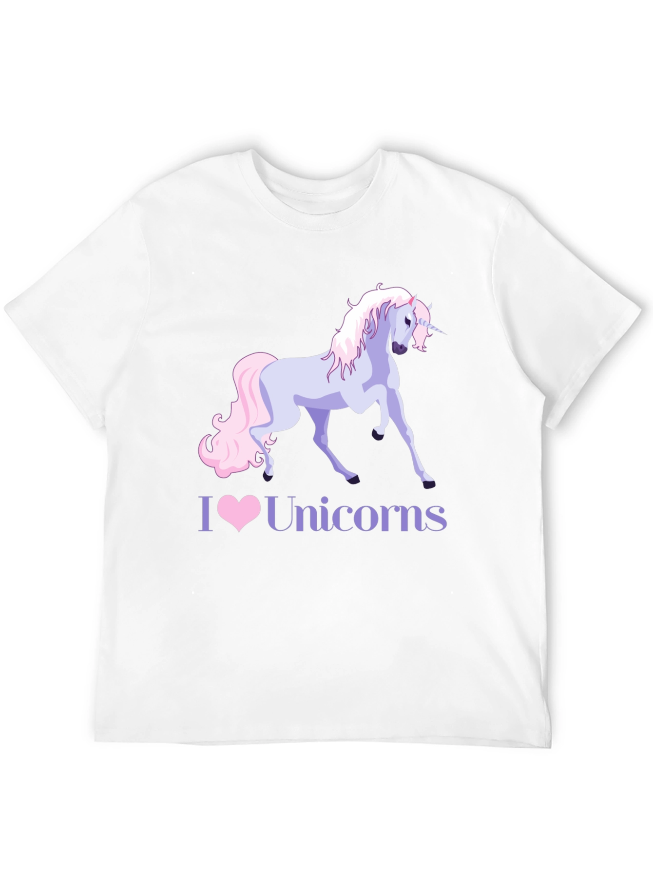 I Heart Unicorns Black T-Shirt