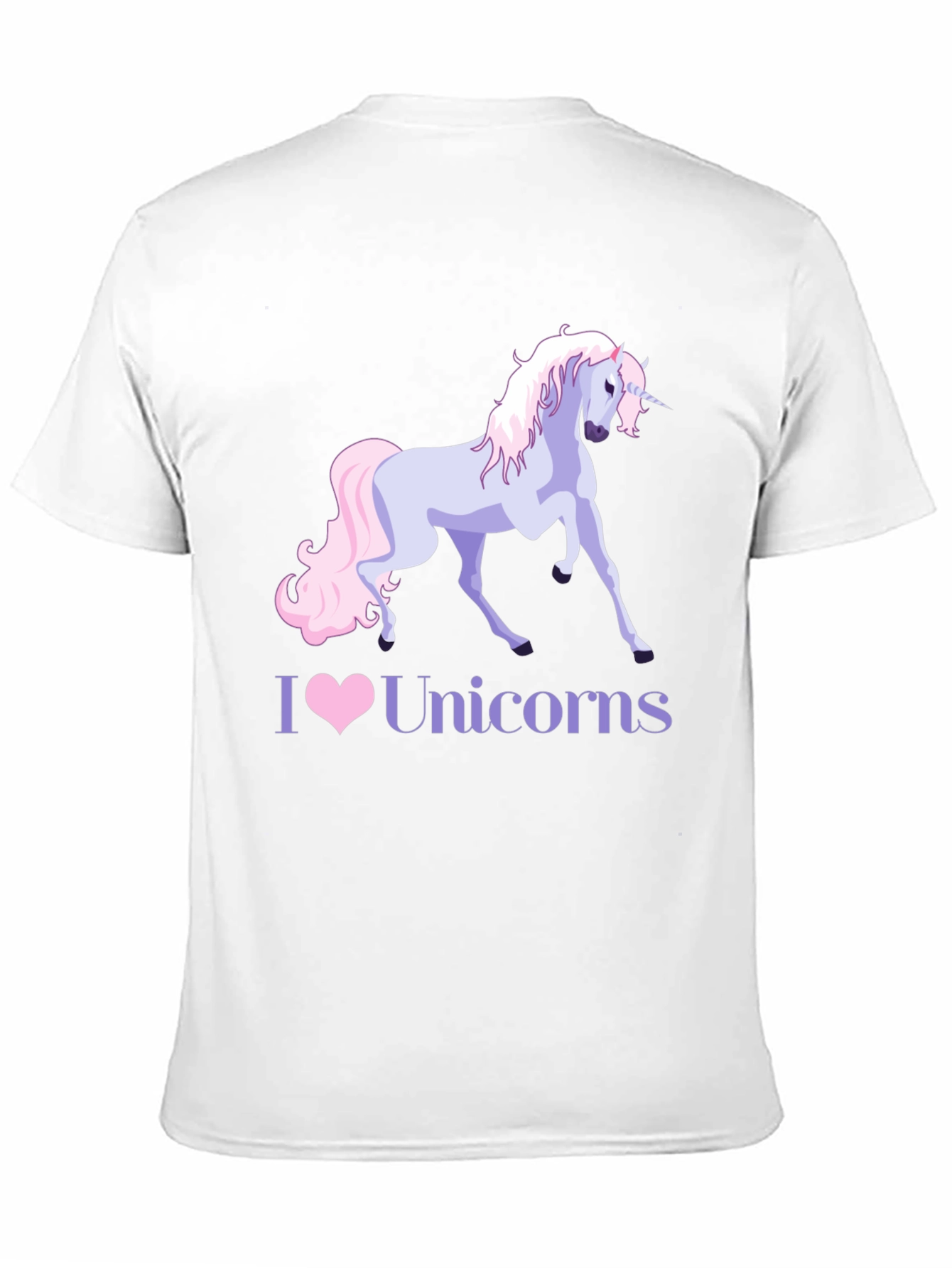 I Heart Unicorns Black T-Shirt